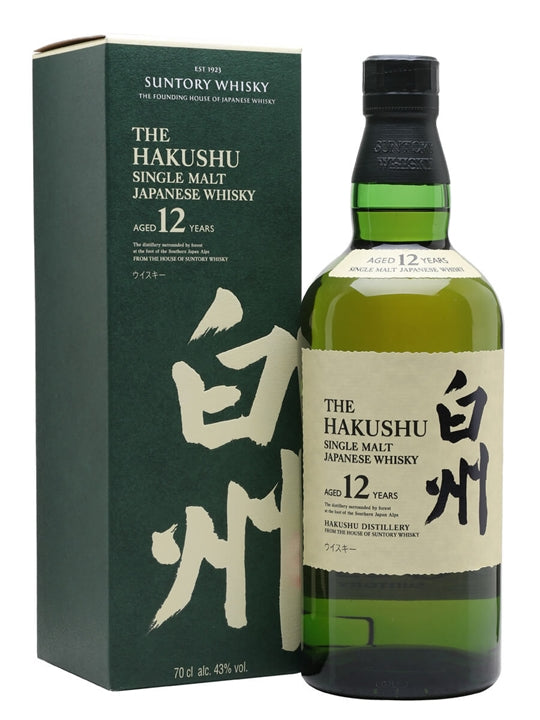 Hakushu 12 Japanese Single Malt Whisky (70cl, 43%)