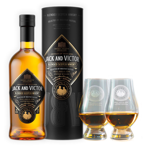 You added <b><u>Jack and Victor - Blended Scotch Whisky + Set of 2 Whisky Glasses</u></b> to your cart.