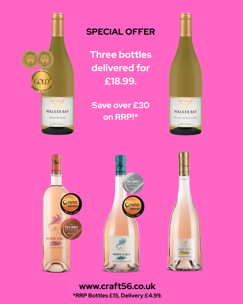 3 Wine Bottle Special Offer - Free Delivery