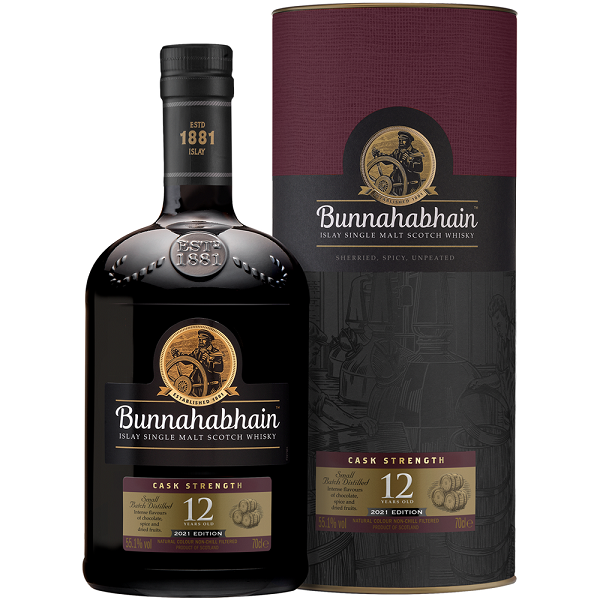 Bunnahabhain 12 YO Cask Strength Whisky 2021 Edition in Box