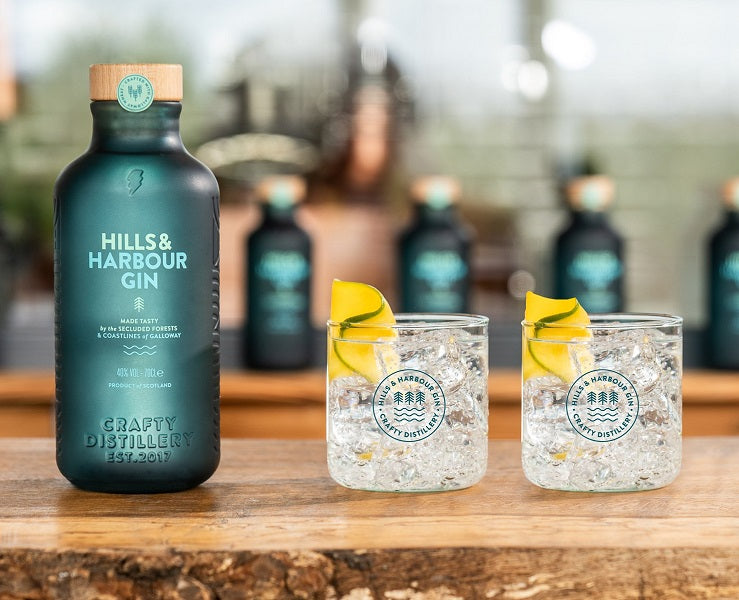 Hills & Harbour Gin Serve in Rocks Glasses